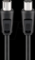 11723 Connection cable, IEC, connector, socket, 5 m