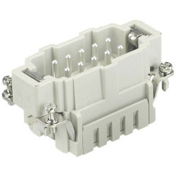 Harting 09 33 010 2616 Han E 10&#x2B;PE Pin inset spring-loaded 10 pcs