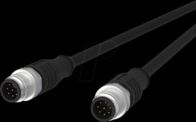 142MHA11050 Sensor cables, M12, 8-pin, plug &gt; plug, 5 m