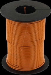 KL025OR50 Stranded Copper Wire 0.25qmm orange coil 50m