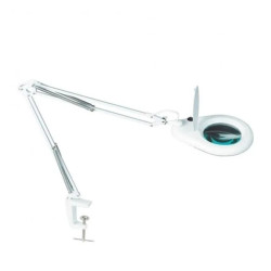 Lampa z lupą przykręcana do blatu stołu Lupa szklana 127mm Powiększenie 5D (2,25x) MA-1215CF 22257