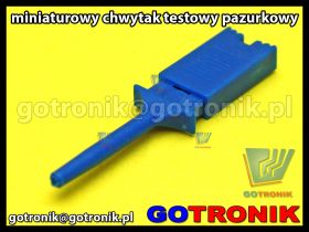 Chwytak pomiarowy pazurkowy niebieski