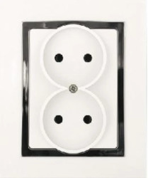 MAGIC Gniazdo podwójne b/u białe GPt-5 M