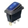 Przełącznik kołyskowy KCD3 podświetlany niebieski wodoodporny 3-pin 2-pozycje 250VAC/16A 125VAC/20A