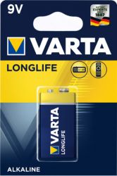 Bateria alkaliczna VARTA 9V LONGLIFE; 1szt. / blister