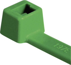 Opaska kablowa ząbkowana wewnątrz serii T T80R-N66-GN-C1 Kolor producenta: zielony HellermannTyton 116-08015 100 szt.