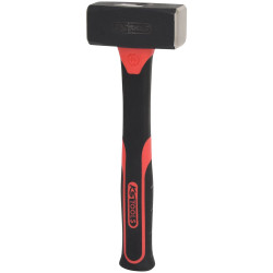 KS Tools 142.5101 Club Hammer, Fiberglas Handle, 1000g