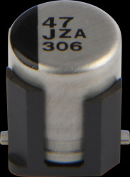 EEHZA1J470V Polymer hybrid SMD electrolytic capacitor, 47 µF, 63 V, 6.3x6.1