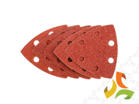 Papiery szlifierskie z rzepem 83x83x83mm 5 szt. (K60x2,K80x2,K100x1) 56H014 GRAPHITE