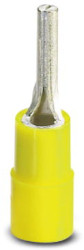Insulated pin cable lug, 4.0-6.0 mm², AWG 12 to 10, 2.7 mm, yellow, 3240068