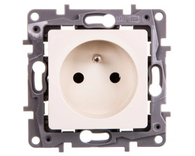 NILOE Gniazdo pojedyncze z/u 16 A 250 V kremowe 764640