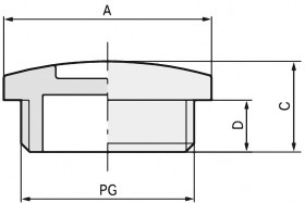 LAPP 52006020 SKINDICHT BLK PG 42 RAL 7035 LGY Zaślepka PG42 polistyren szaro-biały (ral 7035) 25 szt.
