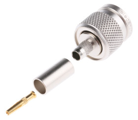 Złącze koncentryczne Montaż na kablu Męski 50Ω typ złącza Złącze TNC 0 to 6GHz Połączenie zagniatane typ kabla RG58 C/U