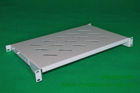 Półka stała 19" 1U, głębokość 300mm, zakres montażu 300-480mm, moco