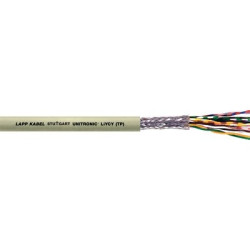 Kabel do transmisji danych 4 -parowy 0,5 mm² 8 -rdzeniowy Ekranowany 20 AWG AWG PVC 500 V LiYCY