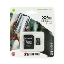 Karta pamięci Kingston Canvas Select Plus microSDHC 32GB 100MB/s UHS-I klasa 10 z adapterem
