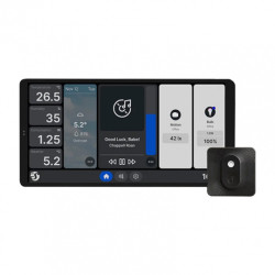 Shelly Wall Display X2 - inteligentny panel sterowania z przekaźnikiem 5A WiFi/Bluetooth + czujnik BLU H&T - czarny