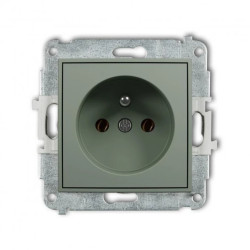 ICON Mechanizm gniazda pojedynczego z uziemieniem 2P+Z (bez przesłon torów prądowych) szałwiowy 61IGP-1z