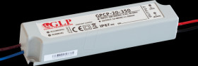 GPCP-20-700 LED power supply, 21 W, 700 mA, 9-30 V DC, IP67, with PFC