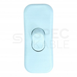 Przełącznik kołyskowy Wyłącznik przelotowy na kabel do lampy 250V biały