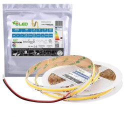 Taśma LED COB 528 chips 24V 15W 107lm/W neutralna 4000K CRI90+ IP20 - ED00031497 /odcinki po 5 m/