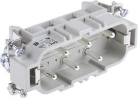 Wkładka złącza dużej mocy 12-pinowe EPIC 35A 12+PE Męski Wkręcane Montaż na kablu Proste