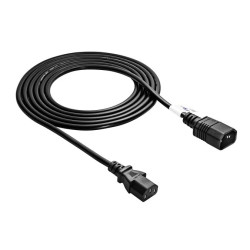 Kabel zasilający Akyga AK-PC-07A przedłużacz CCA 3x0.75mm2 IEC C13 / C14 3 m