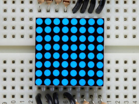 Adafruit Miniature 8x8 Blue LED Matrix