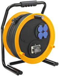 Przedłużacz bębnowy Brobusta FI IP44 25m 4x230V H07RN-F 3G2,5 czarny 1311254