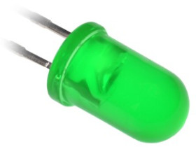 Dioda LED 12V 5mm okrągła L53G zielona