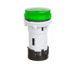 Lampka sygnalizacyjna /zintegrowana LED/ soczewka płaska karbowana 240 VAC zielona TT02X1 004770762