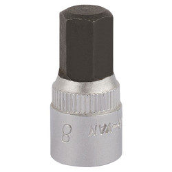 Elora 11128 8mm 1/4&quot; Square Drive Hexagon Screwdriver Socket