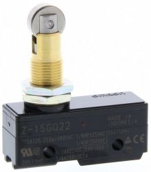 Z-15GQ22 wyłącznik krańcowy, popychacz z rolką wzdłużną, przyłącze lutowane, OMRON, Z15GQ22