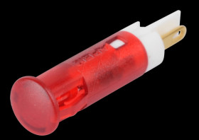 QS61XXR24 Indicator LED, 24 V DC, 6 mm, FASTON, red