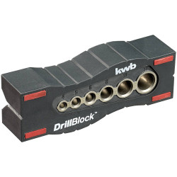 kwb 757900 bore template: Drill Holes 4-12mm V groove for angles