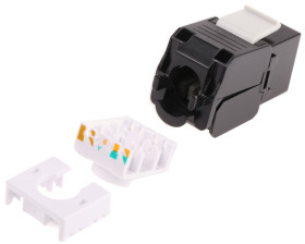 Gniazdo Keystone Jack, Cat6a, RJ45, 16 porty, UTP