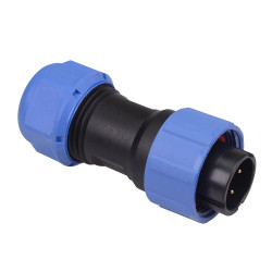 4 Pin Waterproof W17 Male Plug Cable Connector IP68