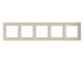 SIMON 55 Ramka 5 pięciokrotna Nature inox szampański TRN5/189 KONTAKT SIMON