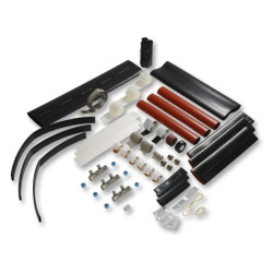 Mufa przelotowa termokurczliwa 95-240mm2 24kV ze złączkami kablowymi śrubowymi HJHP33.2403C