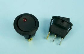 SMRS-101-6LDR 6A/250V 3-PIN PODŚ.LED RED