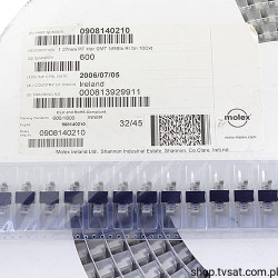 0908140210 Connector 10Pin Pitch1.27mm SMD MOLEX