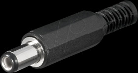 11114 Hollow plug, Ø outside: 5.5 mm, Ø inside 2.1 mm