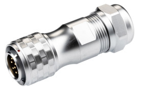 Złącze wielostykowe przemysłowe 10-pinowe M16 Montaż na kablu Wtyczka RS PRO