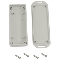 Hammond 1551UUFLGY Miniature Plastic Enclosure - Flanged 100 x 40 x 15 Grey