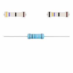 Rezystor 47 Ohm tolerancja 1% precyzyjny moc 3W 47R 5x16mm metalizowany