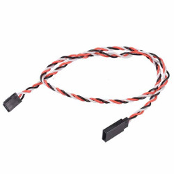 45cm Male to Female Futaba Twisted Servo Extension Lead