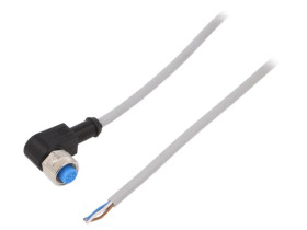 Przewód przyłączeniowy M12 PIN 4 kątowe 5m wtyk 250VAC 4A YG2A14-050VB3XLEAX