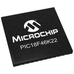 Mikrokontroler Microchip PIC18F QFN 44-pinowy Montaż powierzchniowy PIC 64 kB 8bit CAN: 64MHz RAM:1,024 kB, 3,896 kB