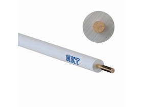 Przewód DY 1,5 mm2 biały (300/500V) jednożyłowy drut H05V-U (krążki 100m) 172100001C0100 NKT
