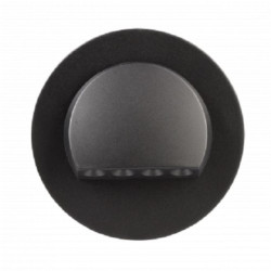 LED RUBI z ramką czar. p/t 230V AC neutr. ZAMEL